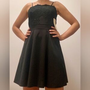 Elegant Black Lace Dress